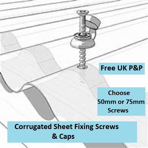 Screws and caps for corrugated - and,